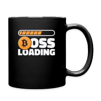 Bitcoin Crypto-monnaie BTC Boss Chargement Shirt - Mug uni - noir - Droite