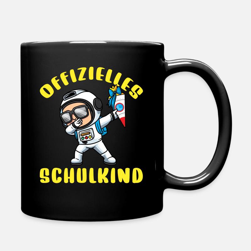 Schulkind Einschulung Astronaut - Tasse einfarbig - Schwarz