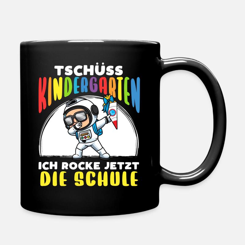 Schulkind Einschulung Astronaut - Tasse einfarbig - Schwarz