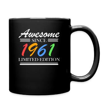 1961 - Born 1961 - Fantastic since 1961 - Full Colour Mug - black - Right