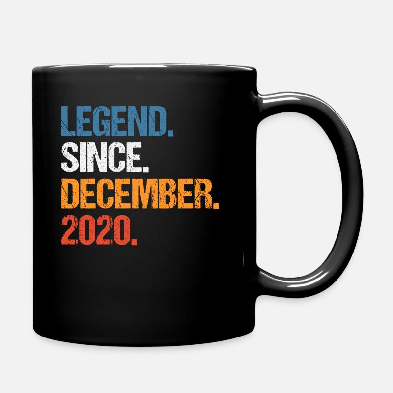 Légende depuis décembre 2020 Anniversaire - Mug uni - noir