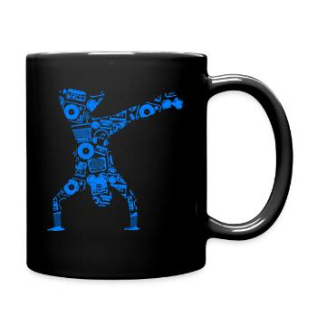 Breakdance Sillhouette Street Dance Breakdance Ges - Tasse einfarbig - Schwarz - Rechts