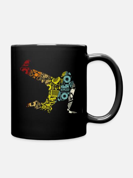 Breakdance Sillhouette Street Dance Breakdance Ges - Tasse einfarbig - Schwarz