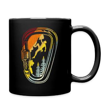Klettern Boulder Berge Karabiner Klettern Rock Cli - Tasse einfarbig - Schwarz - Rechts