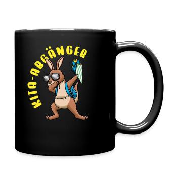Kita Abgänger 2021 Schultüte Kindergarten - Tasse einfarbig - Schwarz - Rechts