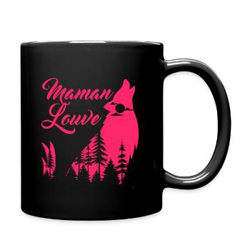 Maman louve 3 - Mug uni - noir - Droite