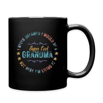 Funny Vintage Gift Idea Saying Super Cool Grandmas - Mug uni - noir - Droite
