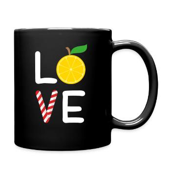 Love Lemonade - Entreprise de jus de citron - Mug uni - noir - Droite