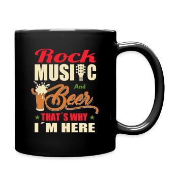 Rock Music Beer - Full Colour Mug - black - Right