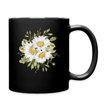 Marguerites Daisy Summer Daisies Flower Garden - Tasse einfarbig - Schwarz - Rechts