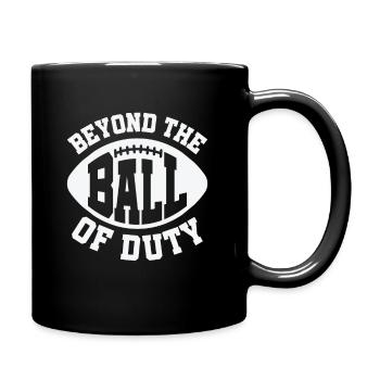 Fußball Jenseits des Balls der Pflicht Sport - Tasse einfarbig - Schwarz - Rechts