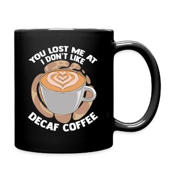 Café décaféiné - décaféiné - Mug uni - noir - Droite