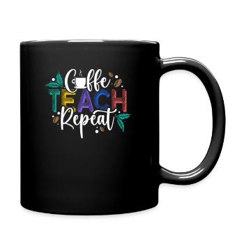 Teachers Present Teacher Training Course Teacher School - Full Colour Mug - black - Right