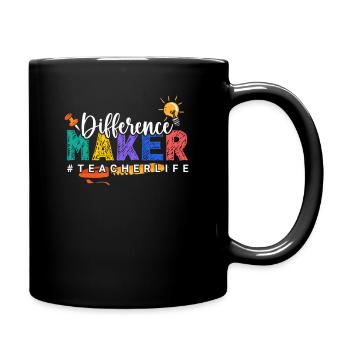 Teachers Present Teacher Training Course Teacher School - Full Colour Mug - black - Right