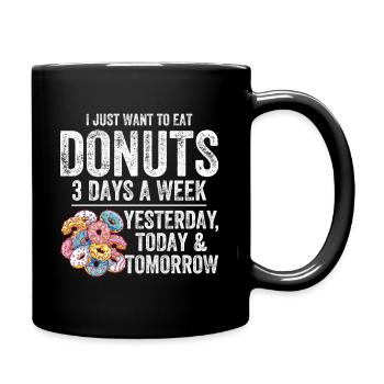 Donut Lover - Full Colour Mug - black - Right