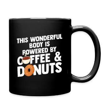 Donut & Coffee Lover - Full Colour Mug - black - Right