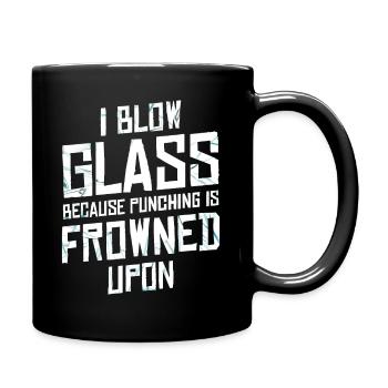 Glass Blower - Glassblowing - Tasse einfarbig - Schwarz - Rechts