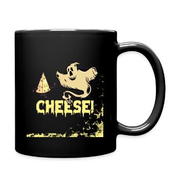 Spooky Ghost Cheese - Full Colour Mug - black - Right