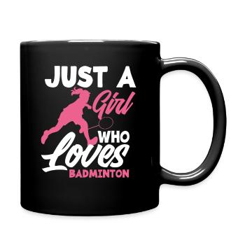 Badminton Filles - Mug uni - noir - Droite
