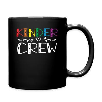 Kinder-Crew 1. Tag des Kindergartens Erzieherin - Tasse einfarbig - Schwarz - Rechts