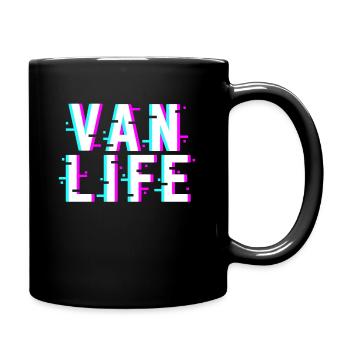 Van Life Camper Van - Full Colour Mug - black - Right