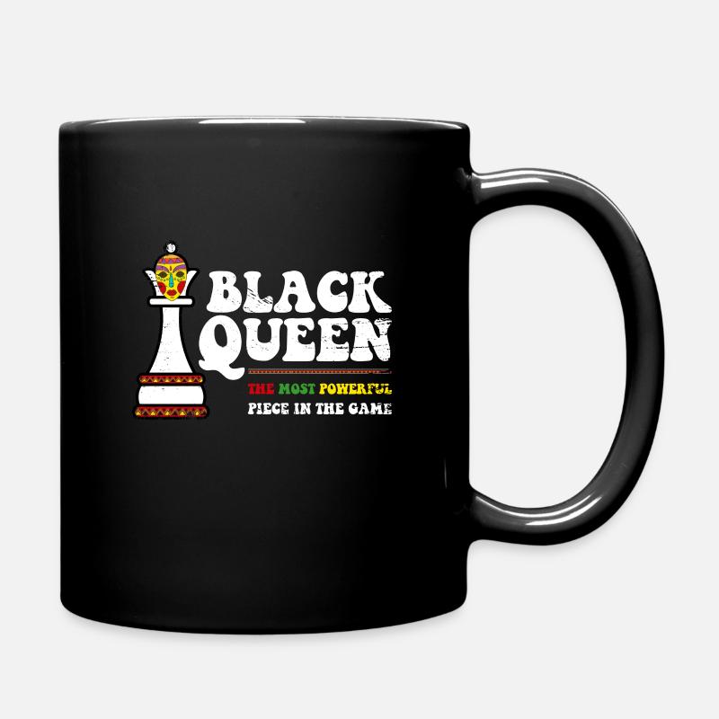 Black Queen Most Powerful Chess African American - Mug uni - noir