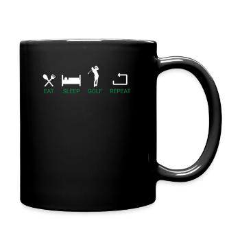 Golf Golfer Present Golf Player Golf Club Golf Ball - Full Colour Mug - black - Right