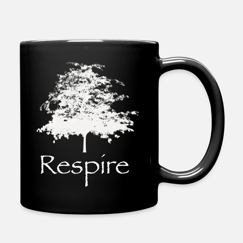 respire - nature, arbre et zen - Mug uni - noir