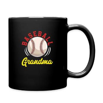 Grand-mère de baseball - Mug uni - noir - Droite