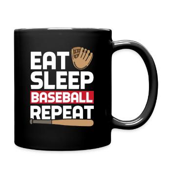 Baseball Sports Passion Gift - Full Colour Mug - black - Right