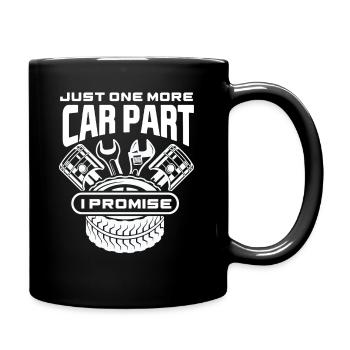 Pièces de mécanique automobile - Mug uni - noir - Droite