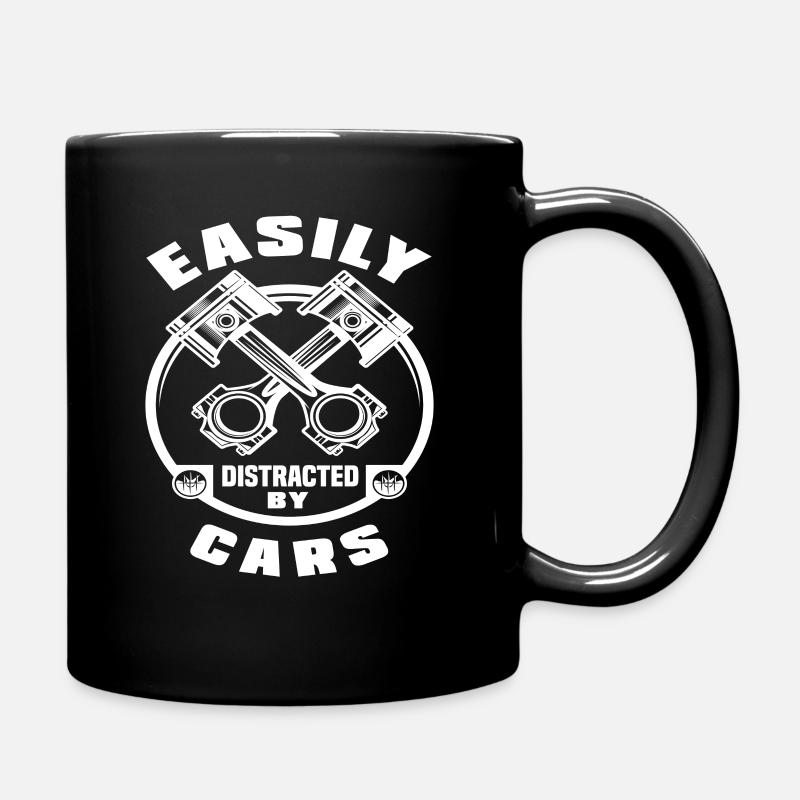 Voitures de mécanique automobile - Mug uni - noir