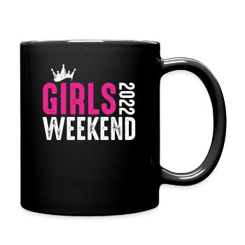 Week-end des filles 2022 Cadeau de voyage des filles - Mug uni - noir - Droite