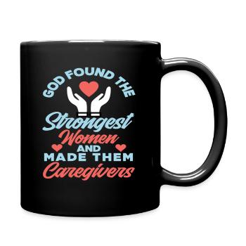 Aidante Femme forte - Mug uni - noir - Droite