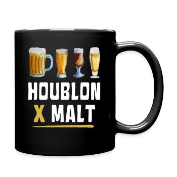 Bières : Houblon x Malt - Mug uni - noir - Droite