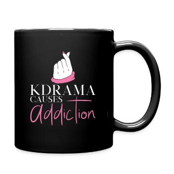 Kdrama Addiction Binge Regarder le drame coréen - Mug uni - noir - Droite