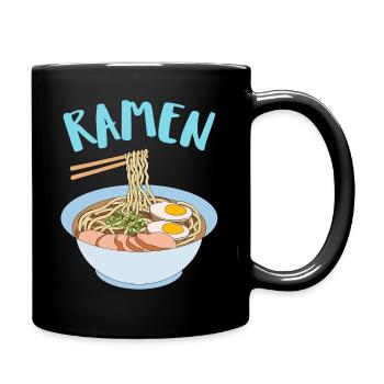 Ramen Japan Pasta Kawaii - Full Colour Mug - black - Right