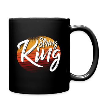 Joueur de harpe - Mug uni - noir - Droite