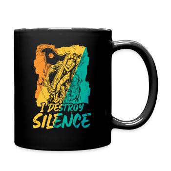 Joueur de harpe - Mug uni - noir - Droite