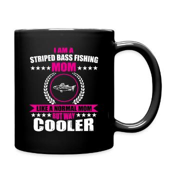 Striped Perch Mama Shirt - Full Colour Mug - black - Right