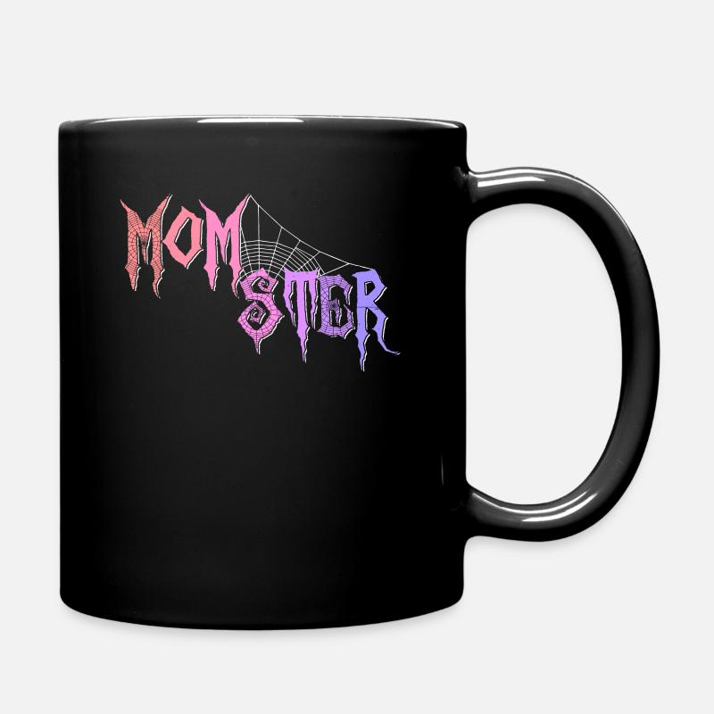 Momster Lustiges Halloween Kostüm Muttertag Mama - Tasse einfarbig - Schwarz