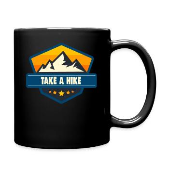 Take A Hike Camping Hiking - Full Colour Mug - black - Right