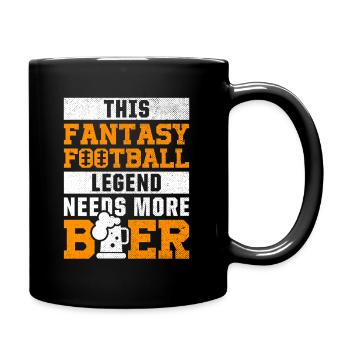 Fantasy Football Legend Beer Lover Sports - Full Colour Mug - black - Right