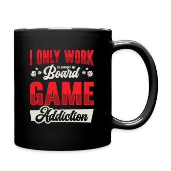 Board Game Addiction Board Game Fan Tabletop - Full Colour Mug - black - Right