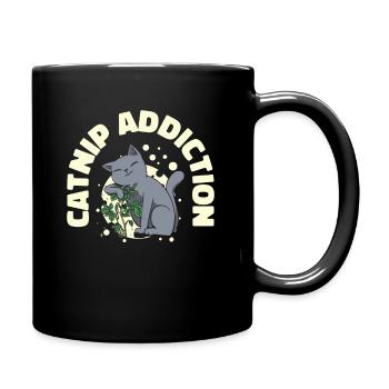 Dépendance à l’herbe à chat Propriétaire de chat Animal de compagnie - Mug uni - noir - Droite