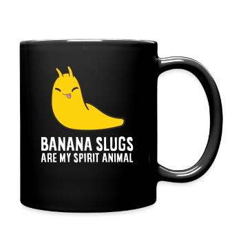 Les escargots bananes sont mon animal d’âme - Mug uni - noir - Droite
