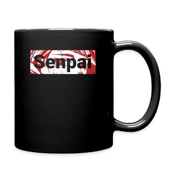 Un fan d’anime présente un cosplay de dessin animé japonais - Mug uni - noir - Droite