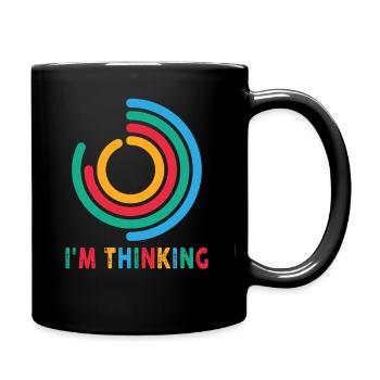 I'm Thinking Stand By, I'm Processing This - Tasse einfarbig - Schwarz - Rechts