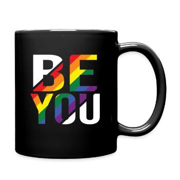 Be You Gay Pride Gay CSD Arc-en-ciel - Mug uni - noir - Droite