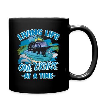 Cruising Vacation - Cruise Ship - Tasse einfarbig - Schwarz - Rechts